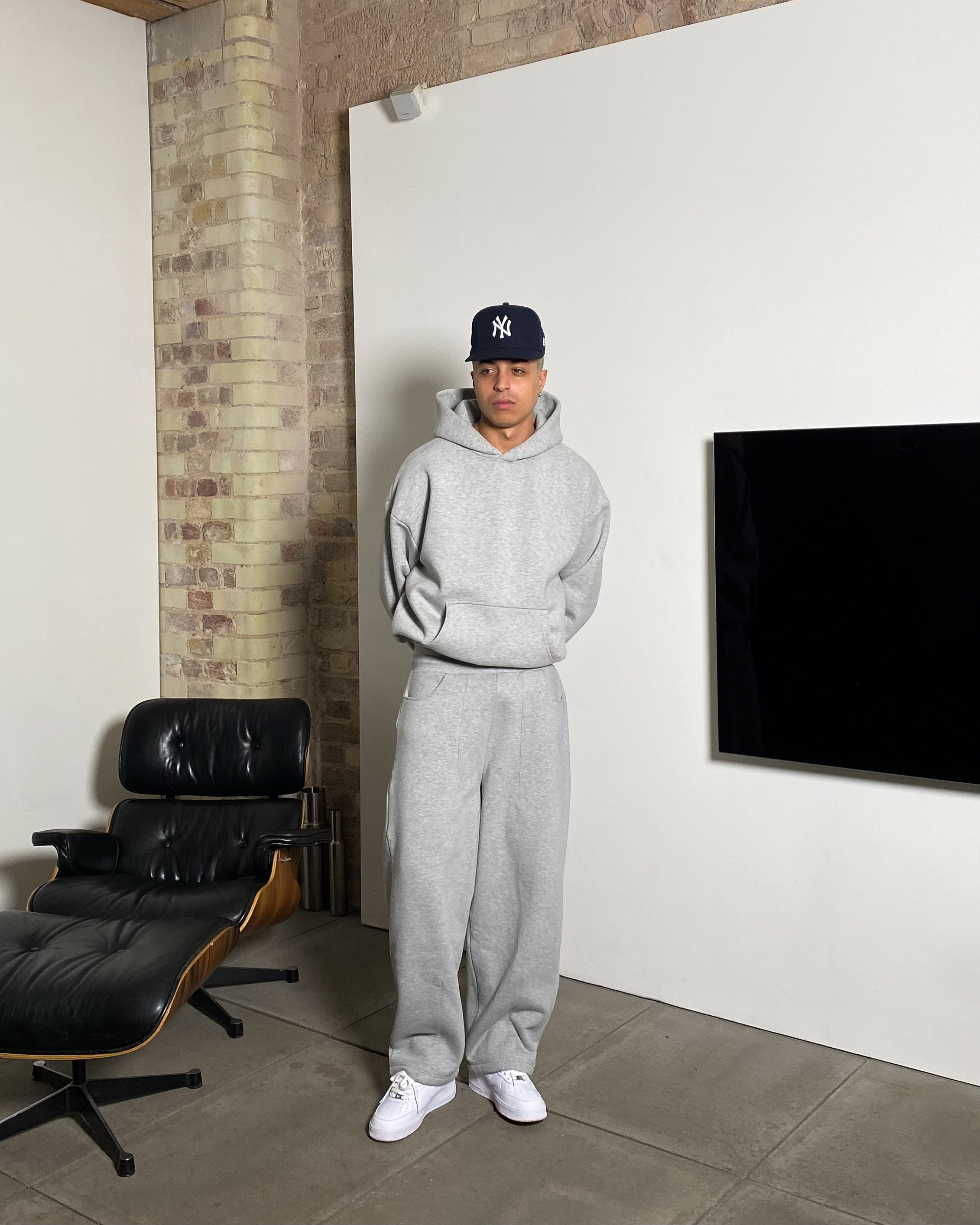 COZY STRAIGHT LEG SWEATS - GREY (PRE ORDER)