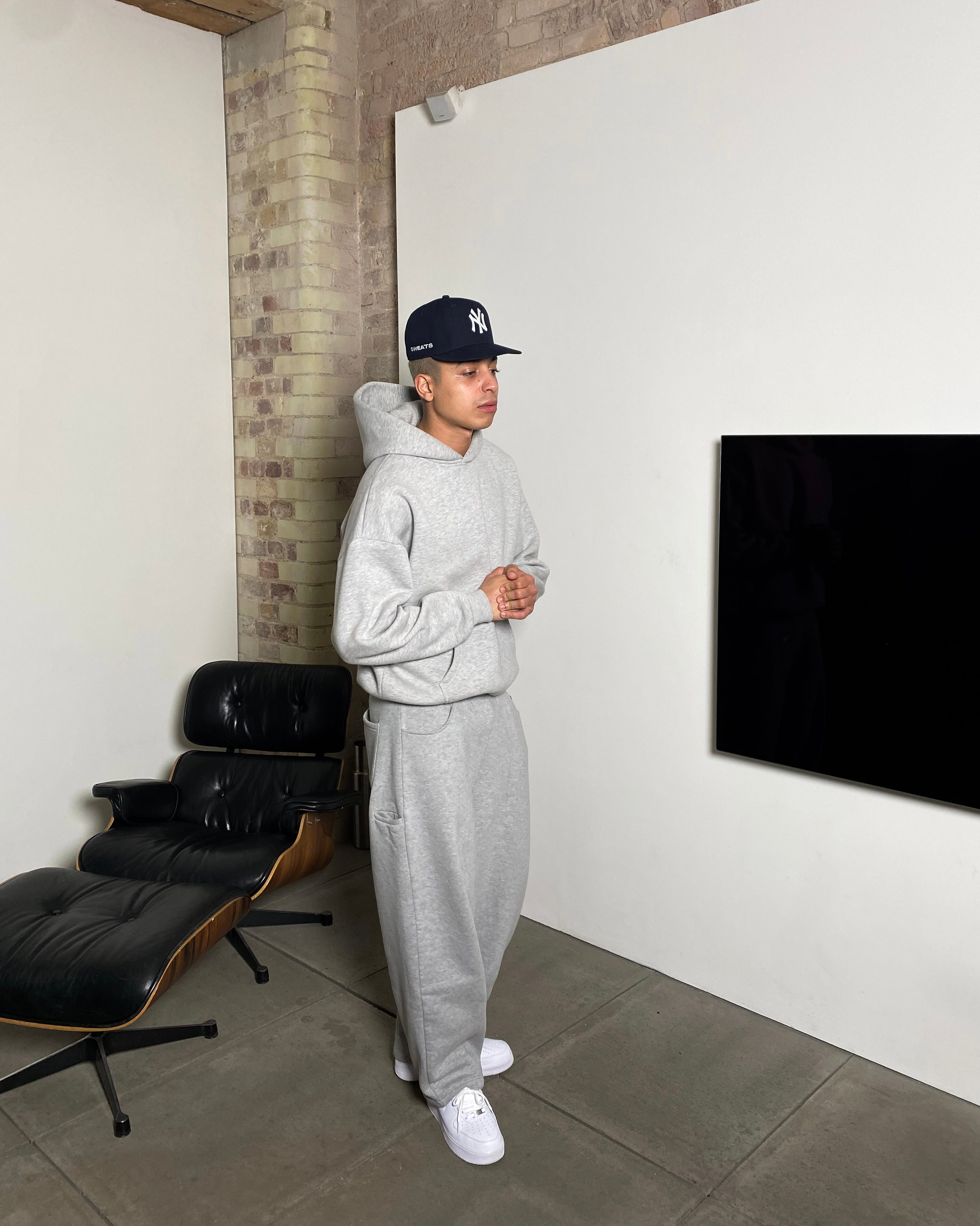 COZY STRAIGHT LEG SWEATS - GREY (PRE ORDER)