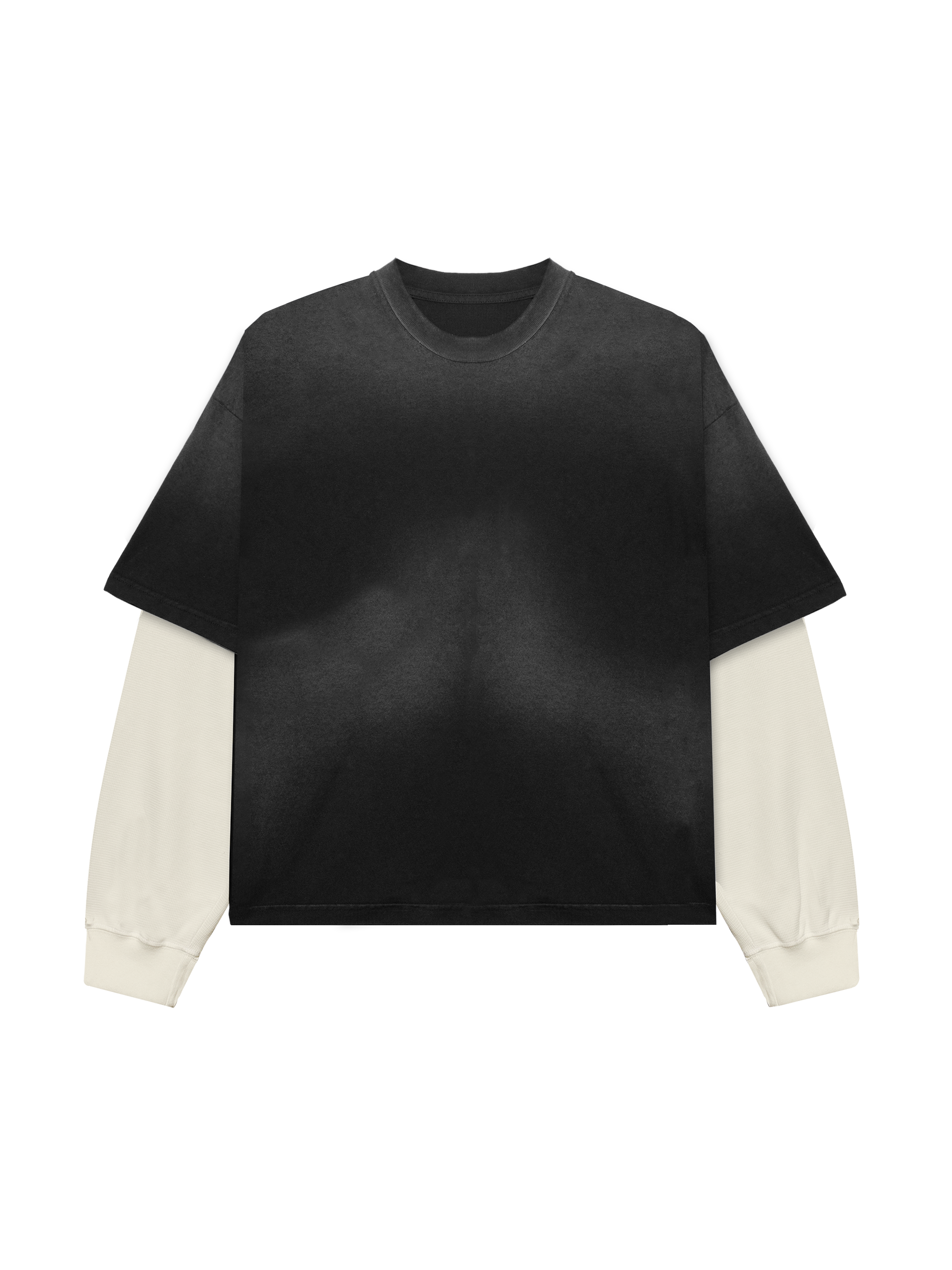 FADED BLACK THERMAL TEE